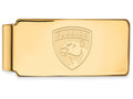 14k Yellow Gold Nhl Logoart Florida Panthers Money Clip