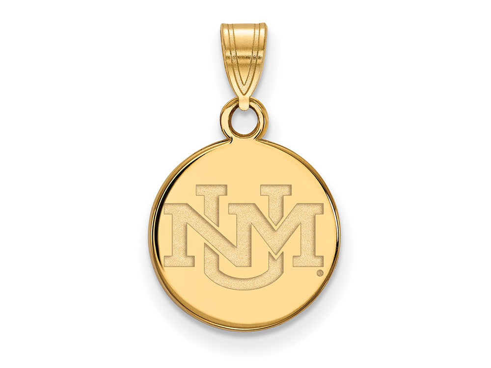 14k Yellow Gold Logoart University Of New Mexico Small Pendant