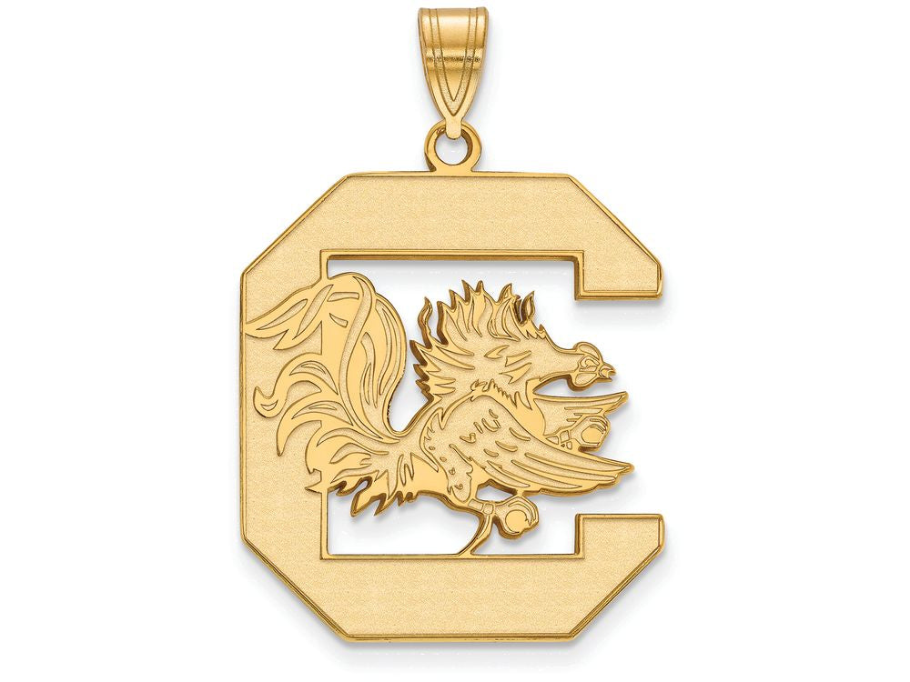 14k Yellow Gold Logoart University Of South Carolina Extra Large  Pendant
