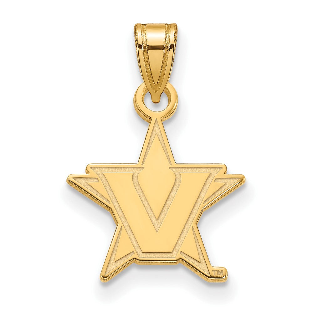 14k Yellow Gold Logoart Vanderbilt University Small Pendant