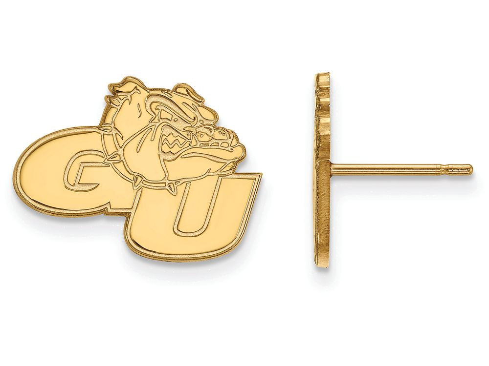 14k Yellow Gold Logoart Gonzaga University Small Post Earrings