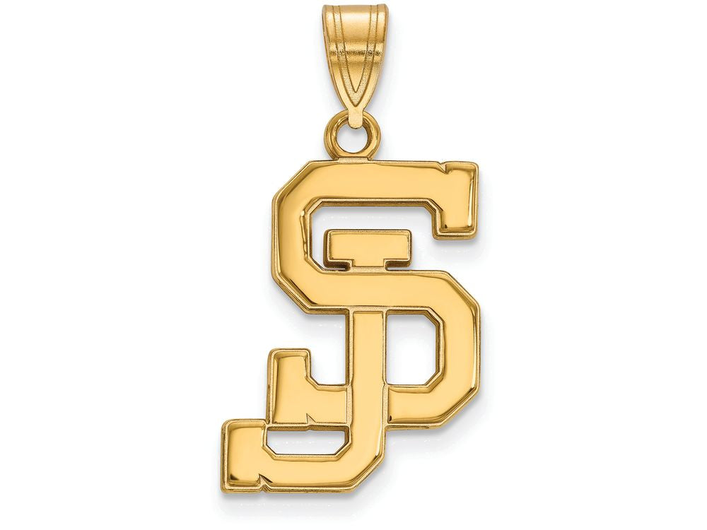 14k Yellow Gold Logoart San Jose State University Large Pendant