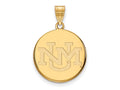 14k Yellow Gold Logoart University Of New Mexico Large Pendant
