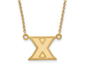 14k Yellow Gold Logoart Xavier University Small Pendant Necklace