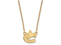 14k Yellow Gold Nhl Logoart Vancouver Canucks Small Pendant Necklace