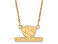 14k Yellow Gold Logoart Eastern Illinois University Small Pendant Necklace