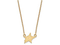 14k Yellow Gold Nhl Logoart Dallas Stars Small Pendant Necklace