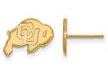 14k Yellow Gold Logoart University Of Colorado Extra Small Post Earrings