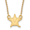 14k Yellow Gold Logoart Vanderbilt University Small Pendant Necklace
