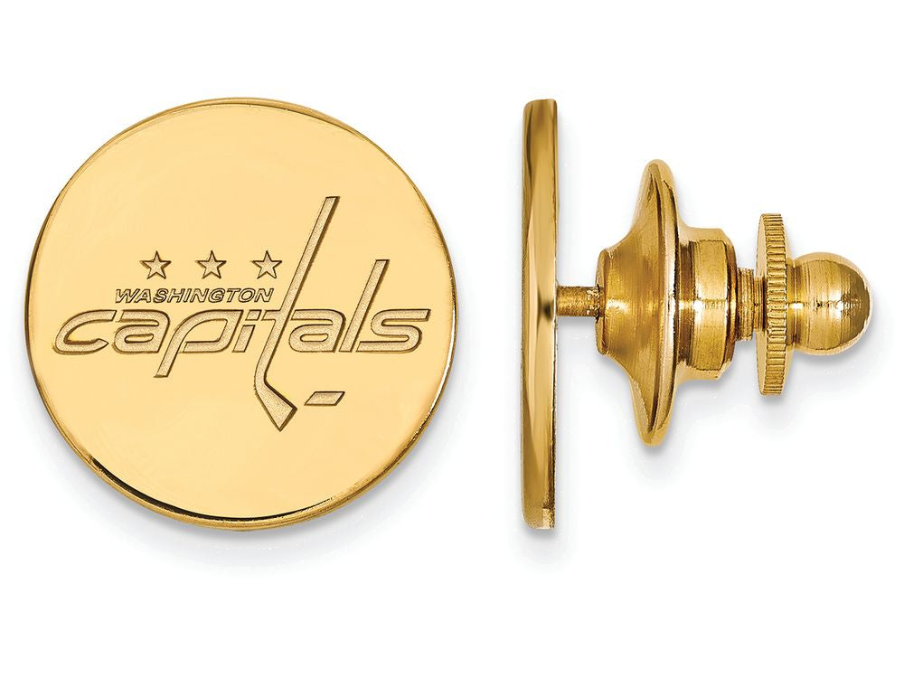 14k Yellow Gold Nhl Logoart Washington Capitals Lapel Pin
