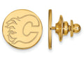 14k Yellow Gold Nhl Logoart Calgary Flames Lapel Pin