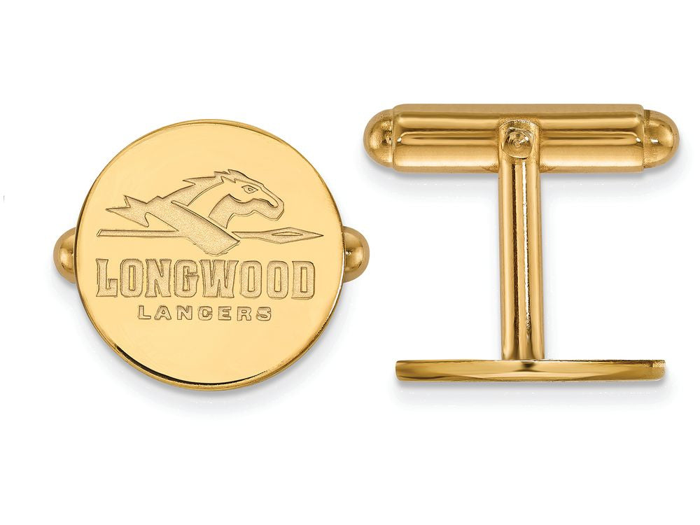 14k Yellow Gold Logoart Longwood University Cuff Link