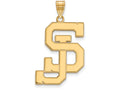 14k Yellow Gold Logoart San Jose State University Extra Large  Pendant