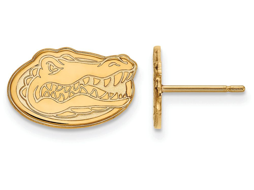 14k Yellow Gold Logoart University Of Florida Extra Small Post Earrings
