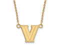 14k Yellow Gold Logoart Villanova University Small Pendant Necklace
