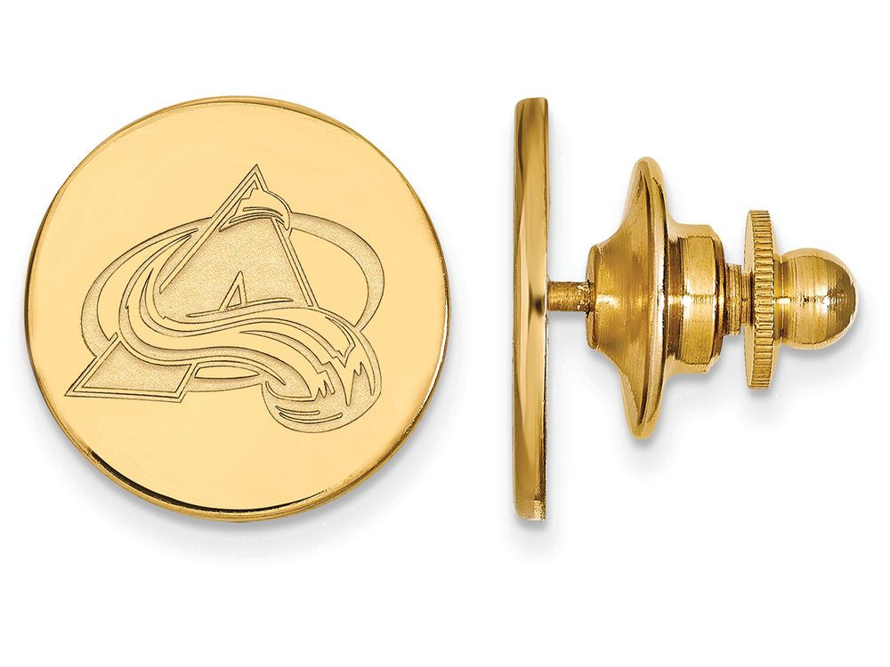 14k Yellow Gold Nhl Logoart Colorado Avalanche Lapel Pin