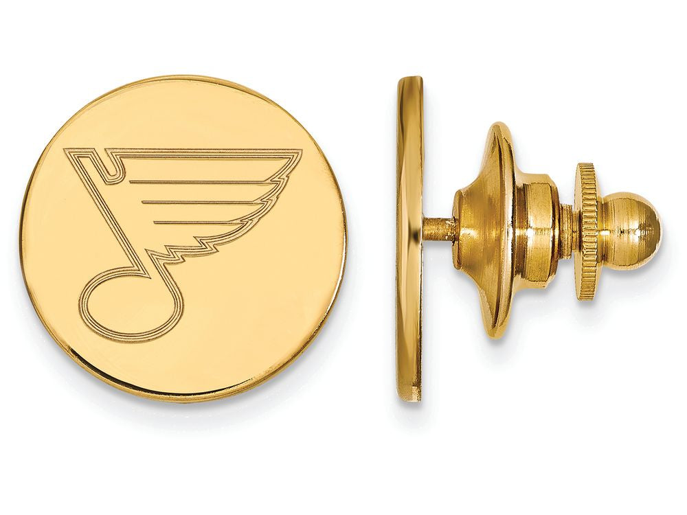 14k Yellow Gold Nhl Logoart St. Louis Blues Lapel Pin