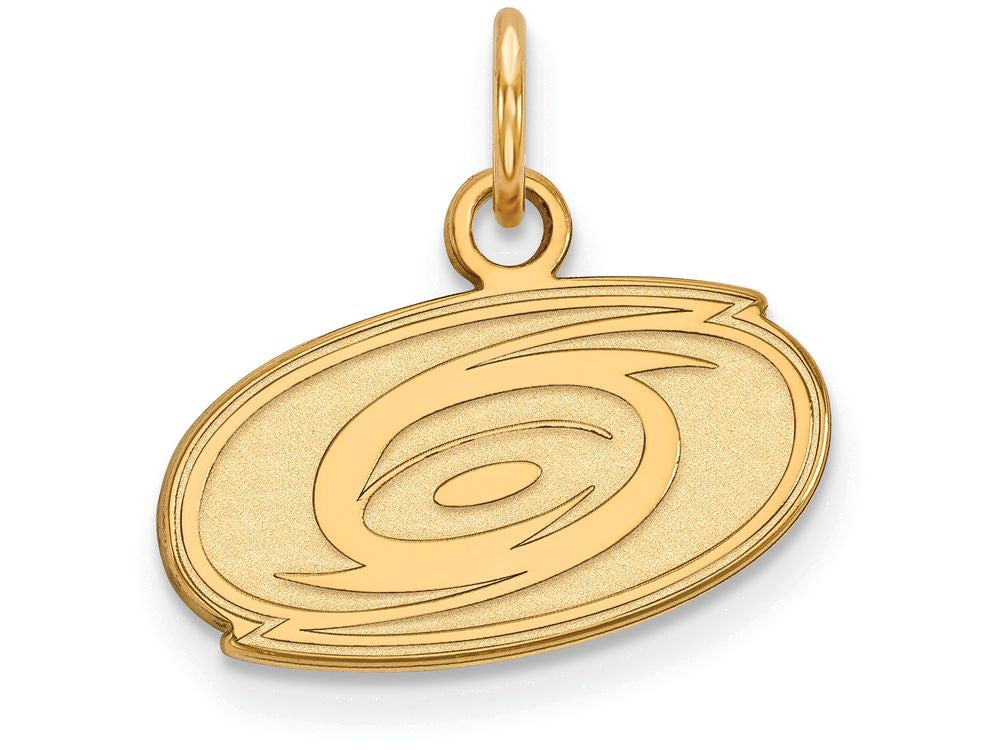 14k Yellow Gold Nhl Logoart Carolina Hurricanes Extra Small Pendant