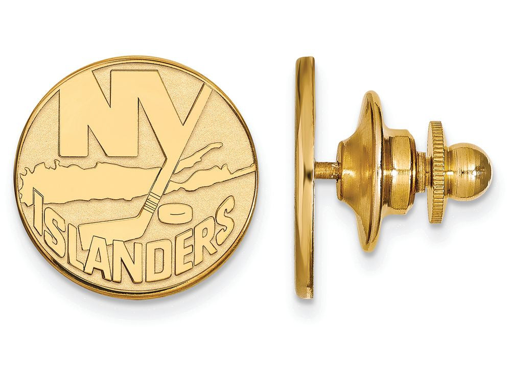 14k Yellow Gold Nhl Logoart New York Islanders Lapel Pin