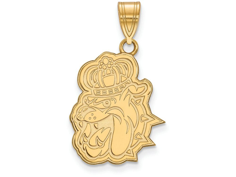 14k Yellow Gold Logoart James Madison University Large Pendant