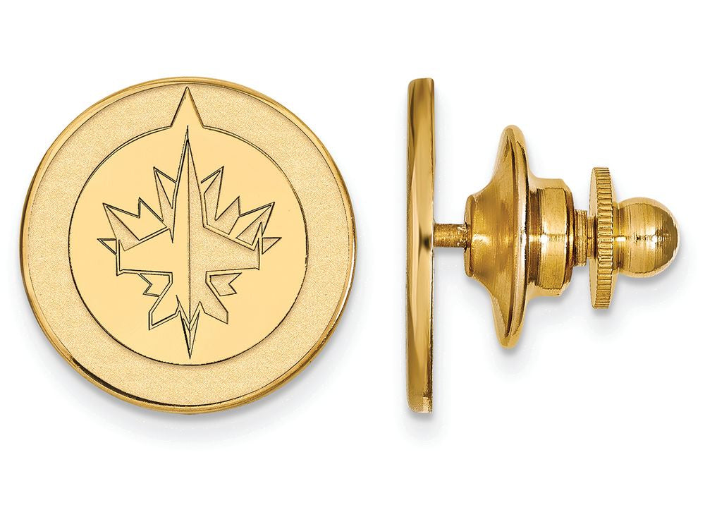 14k Yellow Gold Nhl Logoart Winnipeg Jets Lapel Pin