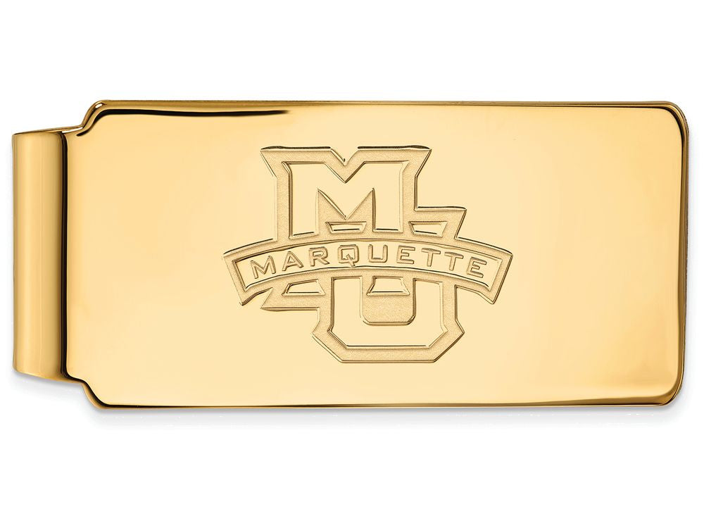 14k Yellow Gold Logoart Marquette University Money Clip