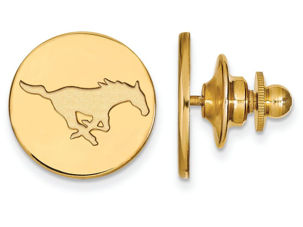 14k Yellow Gold Logoart Southern Methodist University Tie Tac