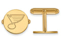 14k Yellow Gold Nhl Logoart St. Louis Blues Cuff Links