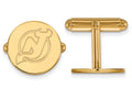 14k Yellow Gold Nhl Logoart New Jersey Devils Cuff Links