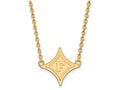 14k Yellow Gold Logoart Furman University Large Pendant Necklace