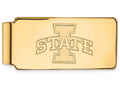 14k Yellow Gold Logoart Iowa State University Money Clip