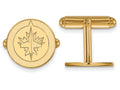 14k Yellow Gold Nhl Logoart Winnipeg Jets Cuff Links