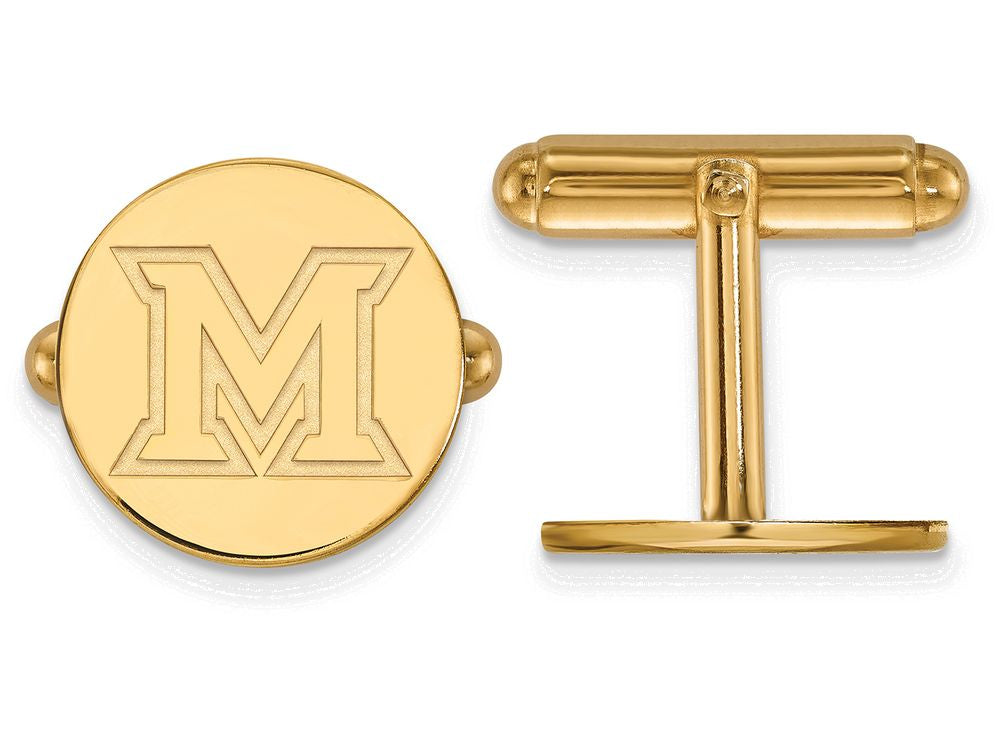 14k Yellow Gold Logoart Miami University Cuff Link