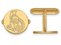 14k Yellow Gold Nhl Logoart Ottawa Senators Cuff Links