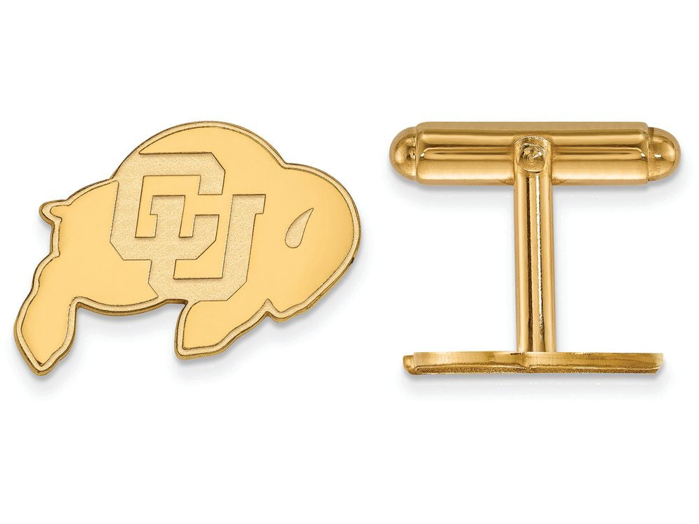 14k Yellow Gold Logoart University Of Colorado Cuff Link