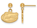 14k Yellow Gold Logoart University Of Florida Earrings Dangle Ball
