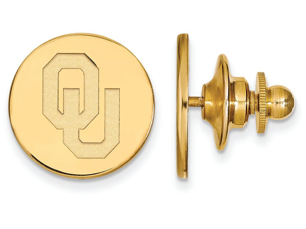 14k Yellow Gold Logoart University Of Oklahoma Tie Tac