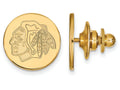 14k Yellow Gold Nhl Logoart Chicago Blackhawks Lapel Pin