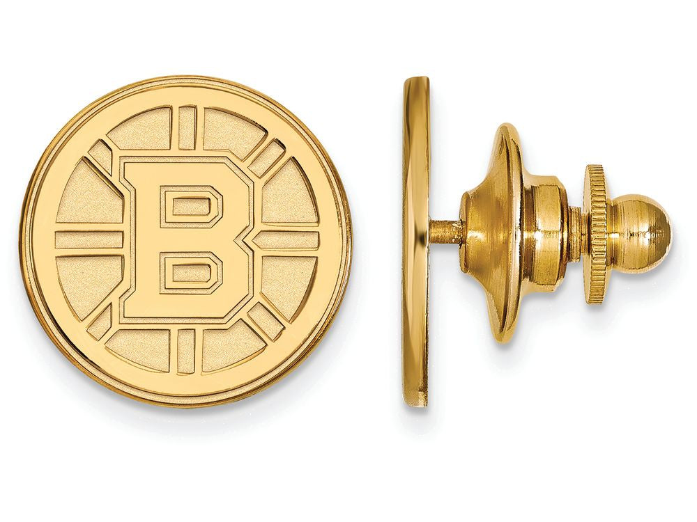14k Yellow Gold Nhl Logoart Boston Bruins Lapel Pin