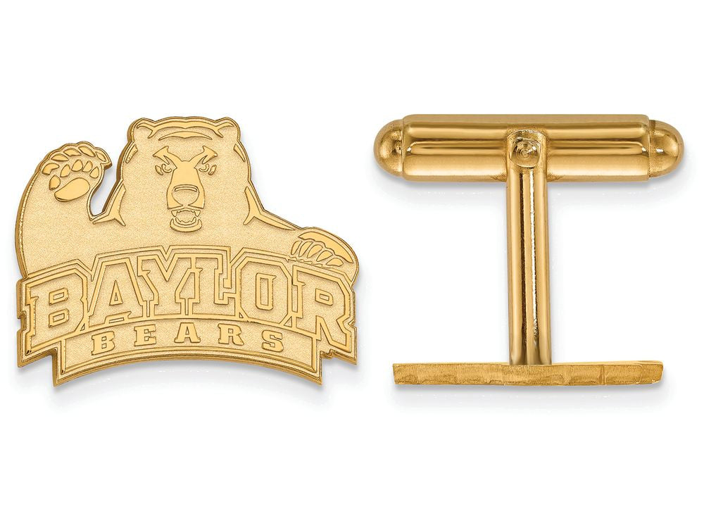 14k Yellow Gold Logoart Baylor University Cuff Link