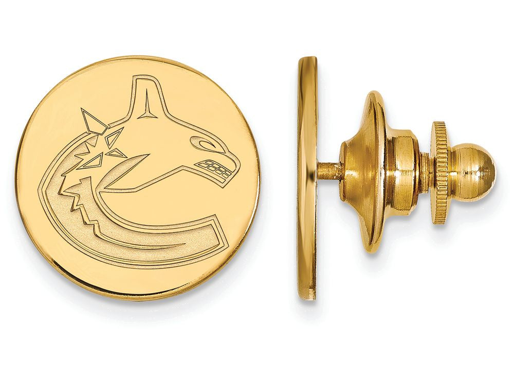 14k Yellow Gold Nhl Logoart Vancouver Canucks Lapel Pin