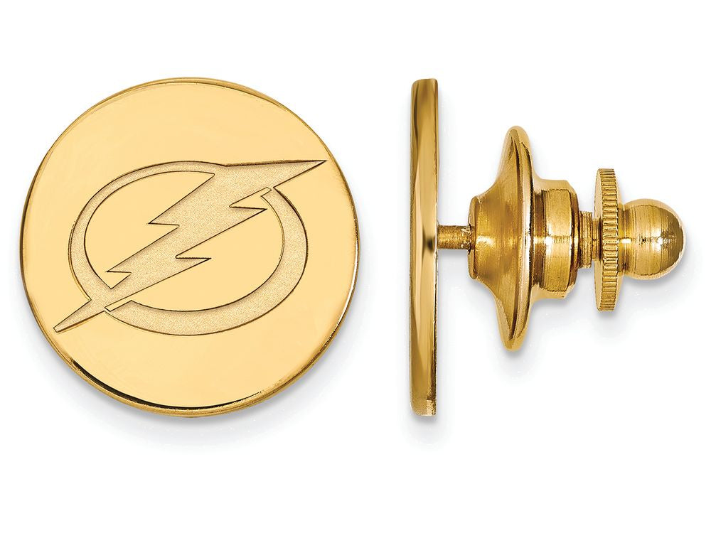 14k Yellow Gold Nhl Logoart Tampa Bay Lightning Lapel Pin