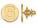 14k Yellow Gold Logoart Michigan State University Lapel Pin