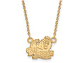 14k Yellow Gold Logoart Old Dominion University Small Pendant Necklace