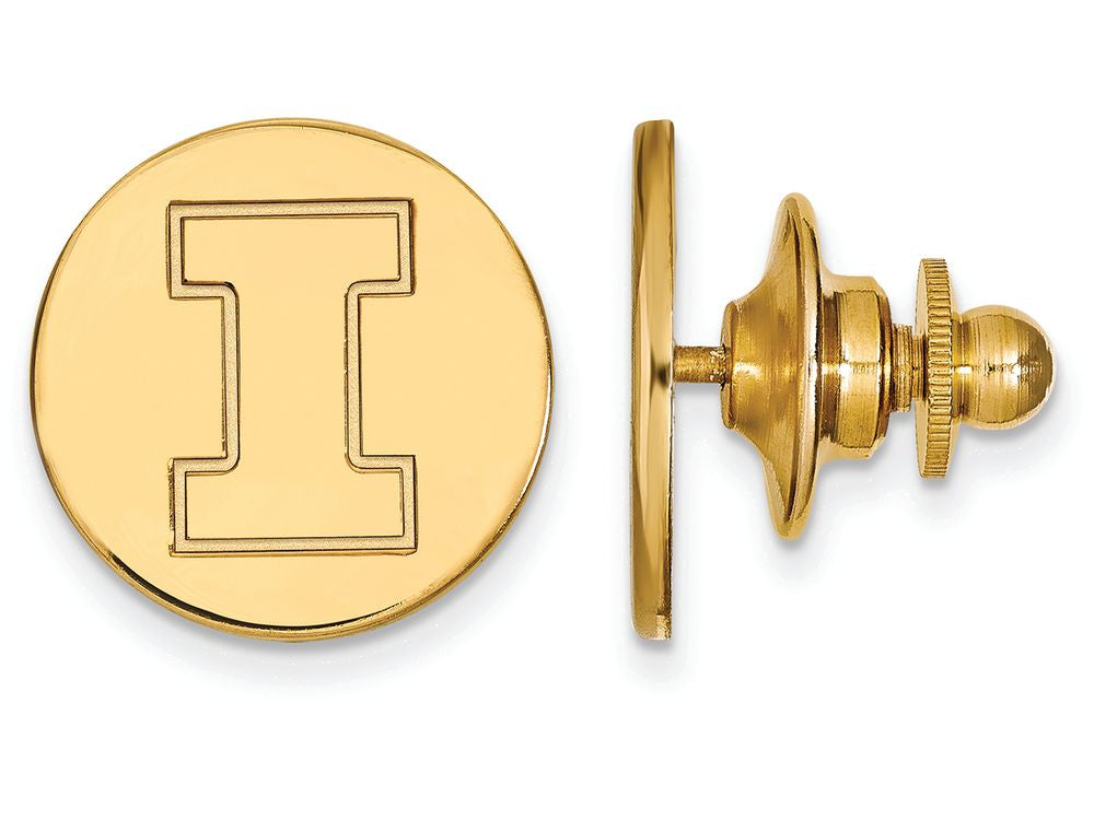 14k Yellow Gold Logoart University Of Illinois Lapel Pin