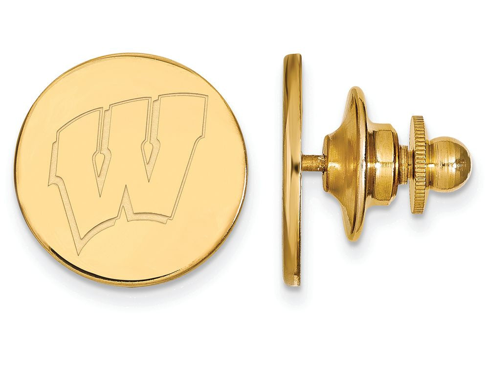 14k Yellow Gold Logoart University Of Wisconsin Lapel Pin