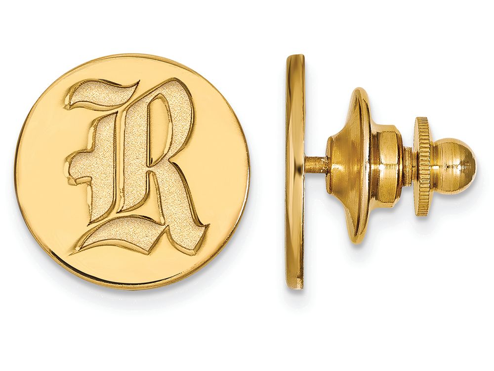 14k Yellow Gold Logoart Rice University Lapel Pin