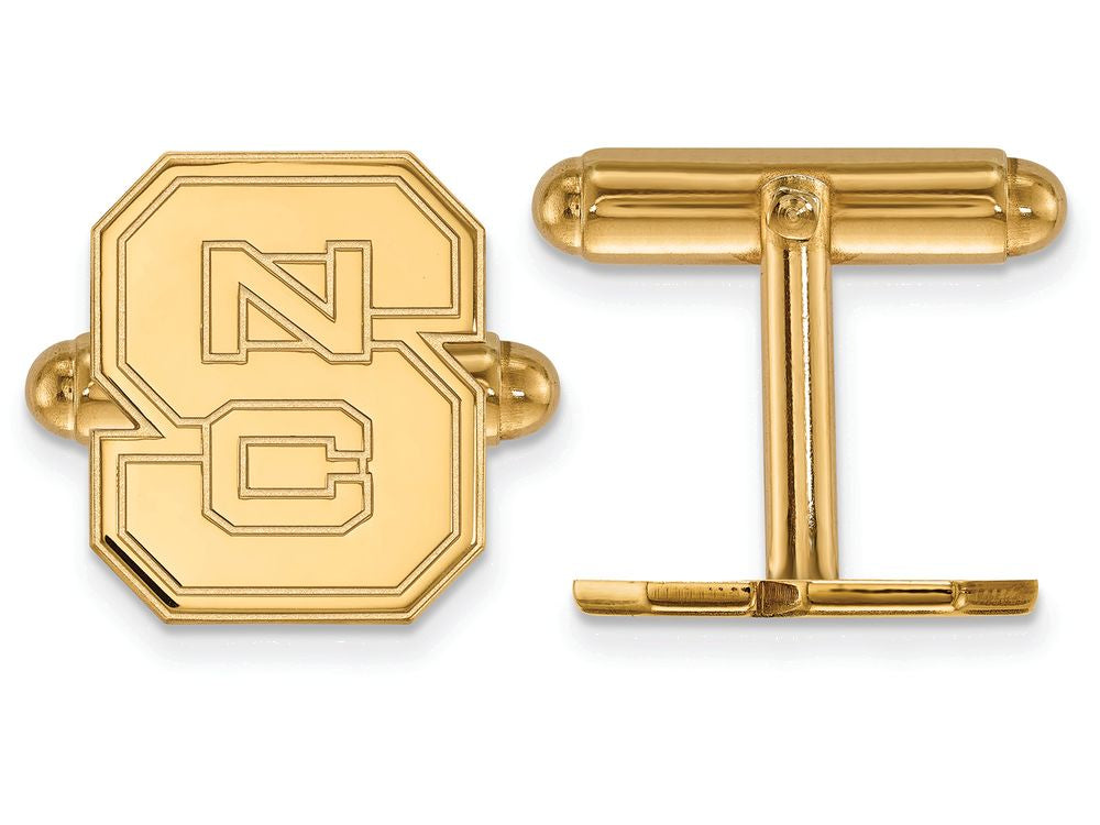 14k Yellow Gold Logoart North Carolina State University Cuff Link