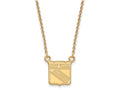14k Yellow Gold Nhl Logoart New York Rangers Small Pendant Necklace