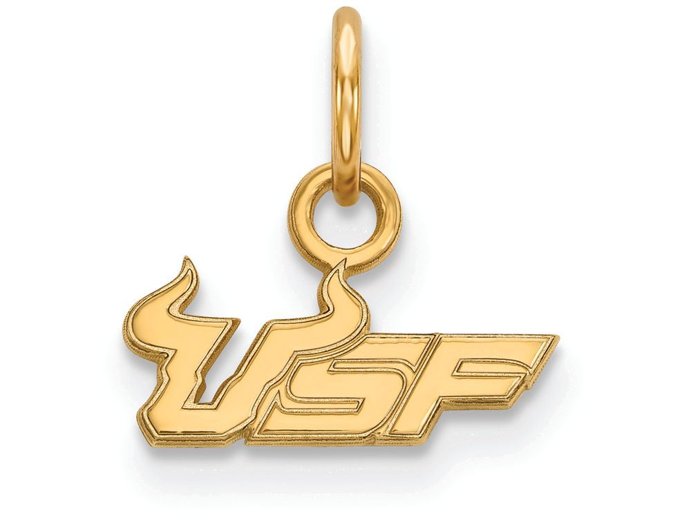 14k Yellow Gold Logoart University Of South Florida Extra Small Pendant